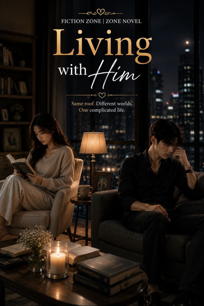 Living with Him Episode 1 romance novel cover | Fiction Zone Zone Novel